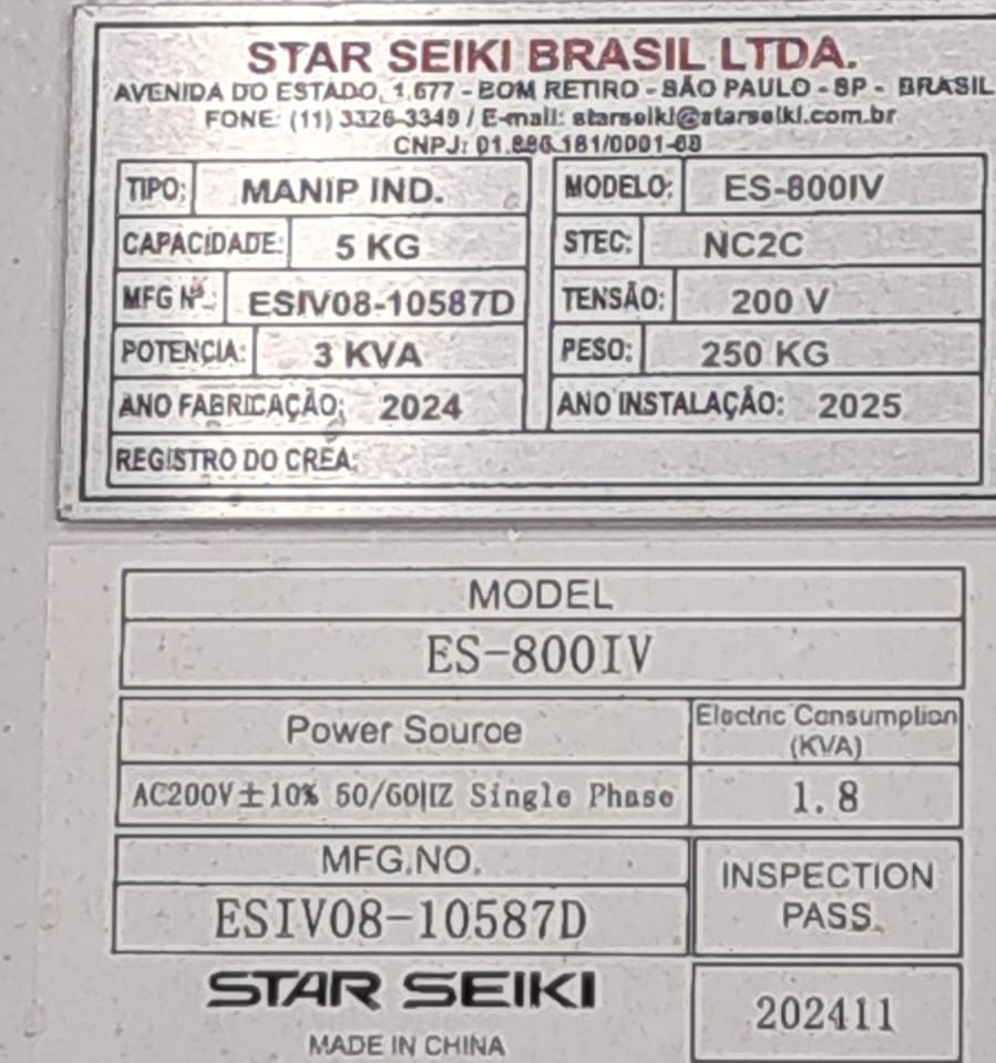 Robô Cartesiano 3 eixos Star Seiki ES-800IV